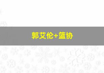 郭艾伦 篮协